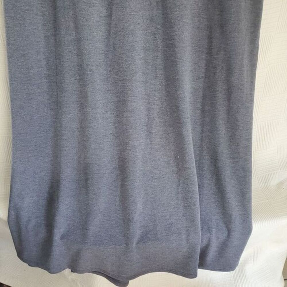 Mind Over Matter Maxi Dress Womens XL Sleeveless Tank Blue Stretch French Terry - Picture 9 of 10